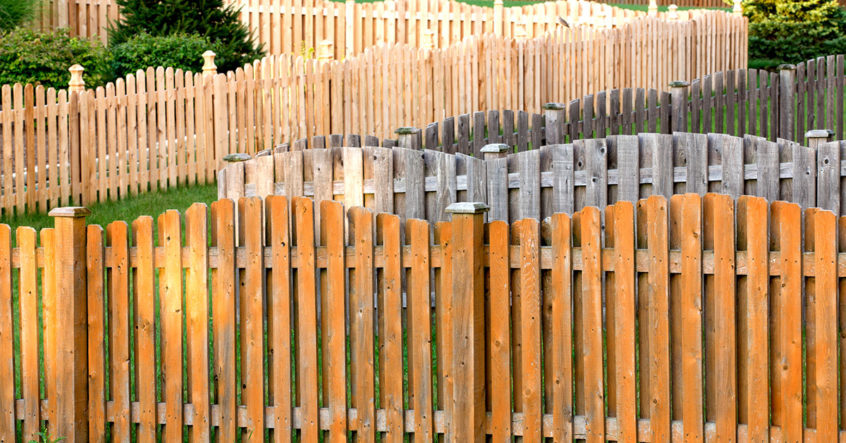 Wood And Metal Fence Combinations